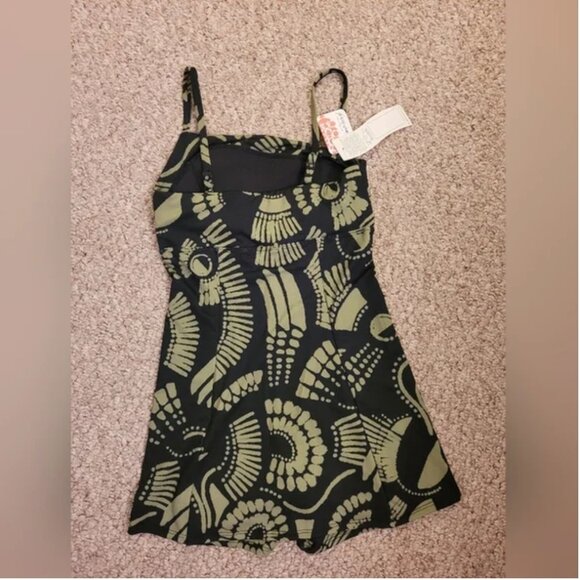 Free People Seea Selezza Bolinas Surf One-piece SwimSuit build-in shorts size S - Picture 4 of 6